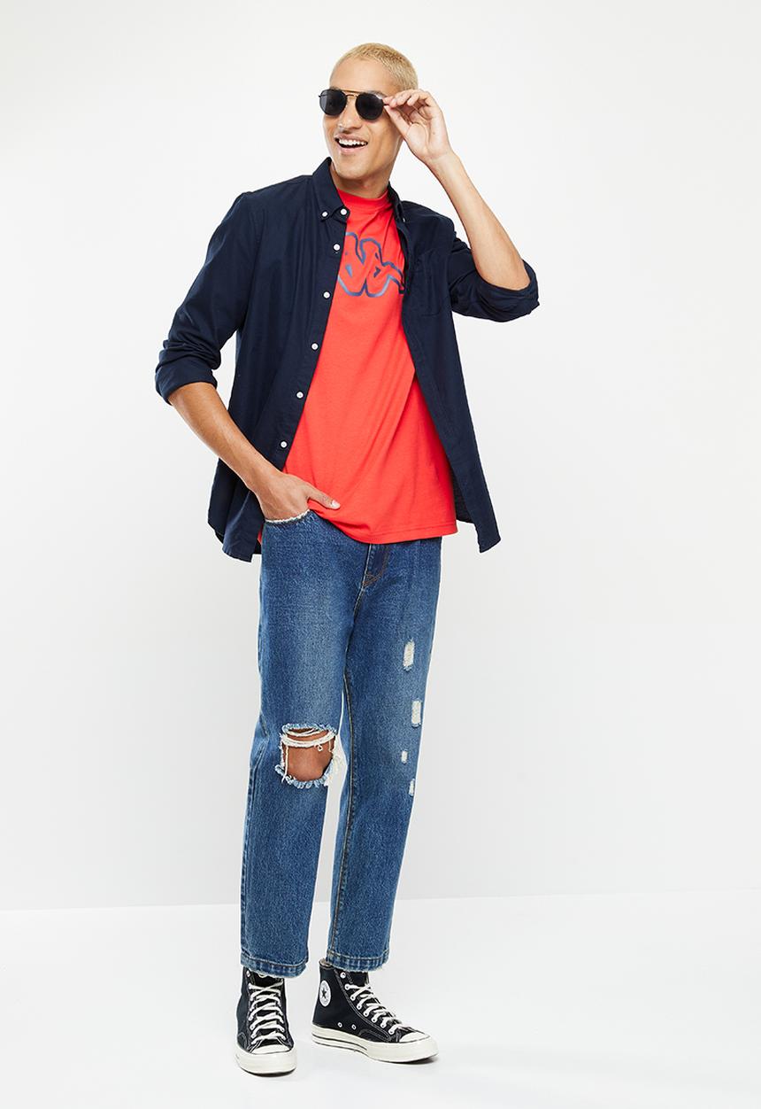 KAPPA - Logo coly - red md coral blue insignia