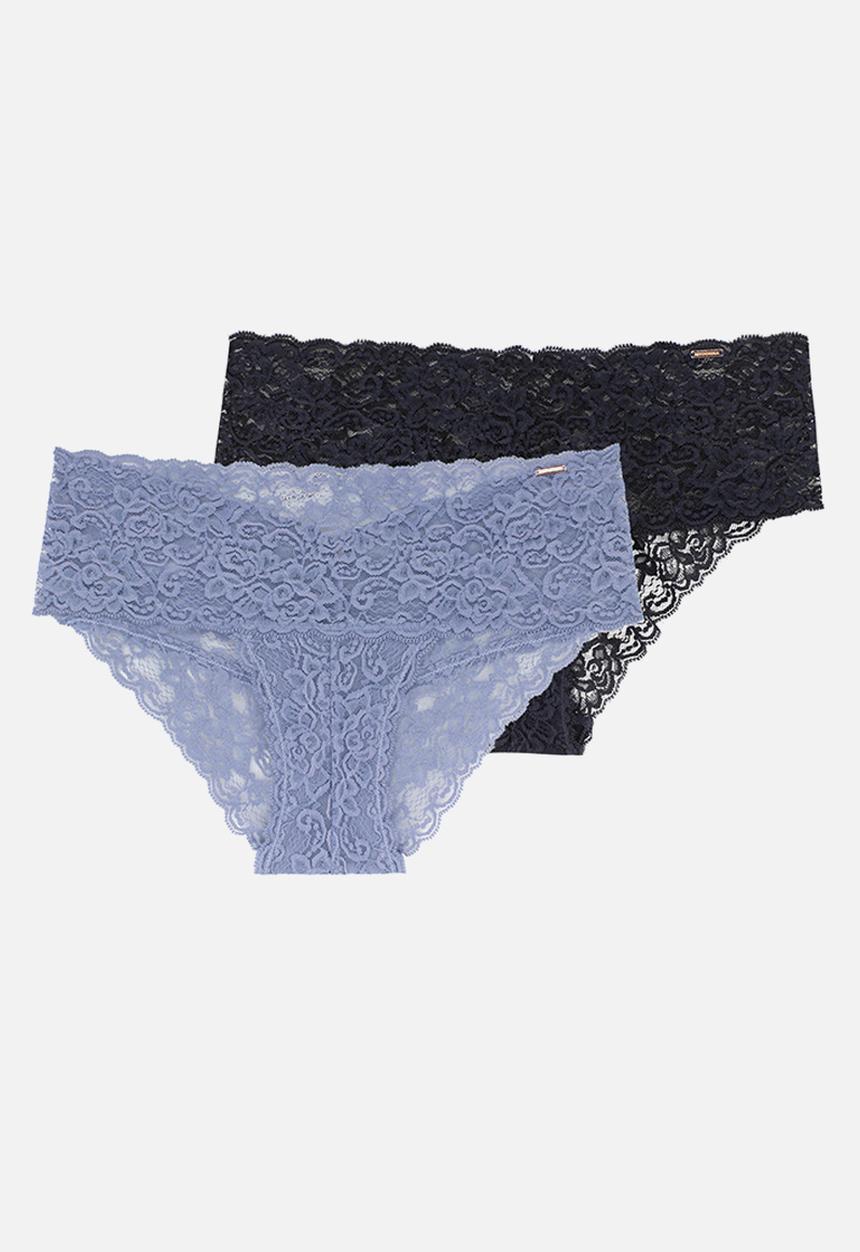 DORINA - Lana/eco 2pack brief - blue & ink