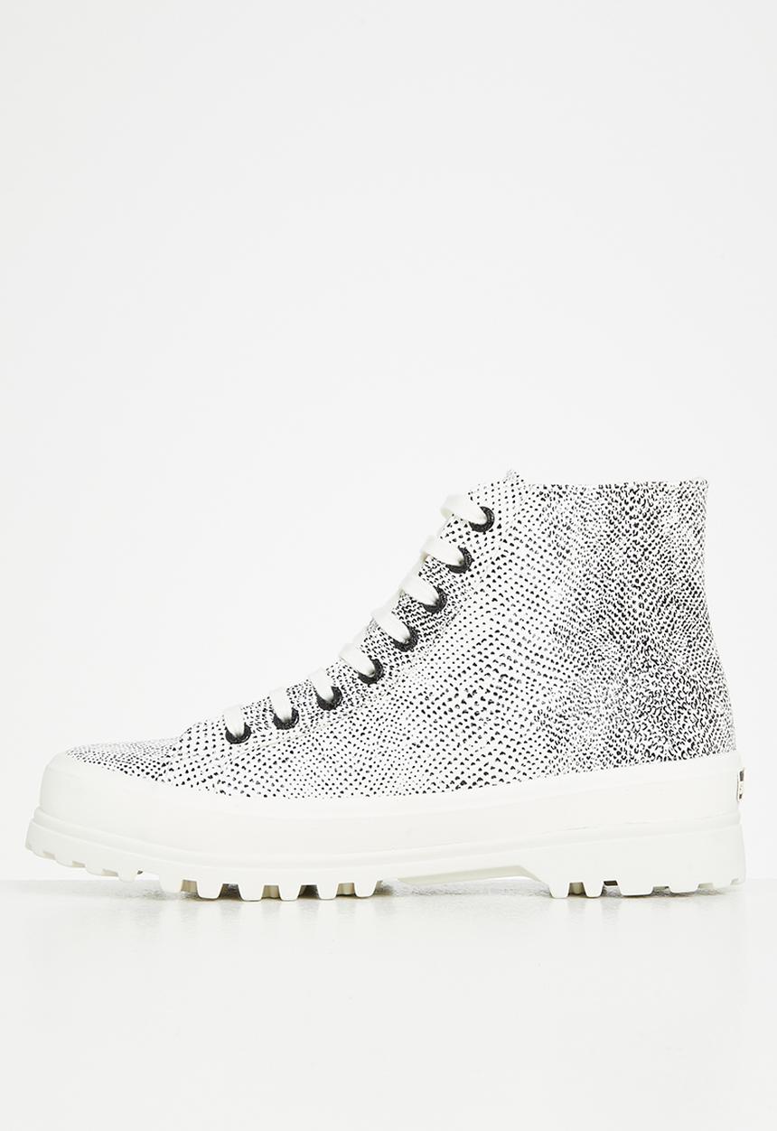 SUPERGA - S2121xw - a03 white avorio black snake