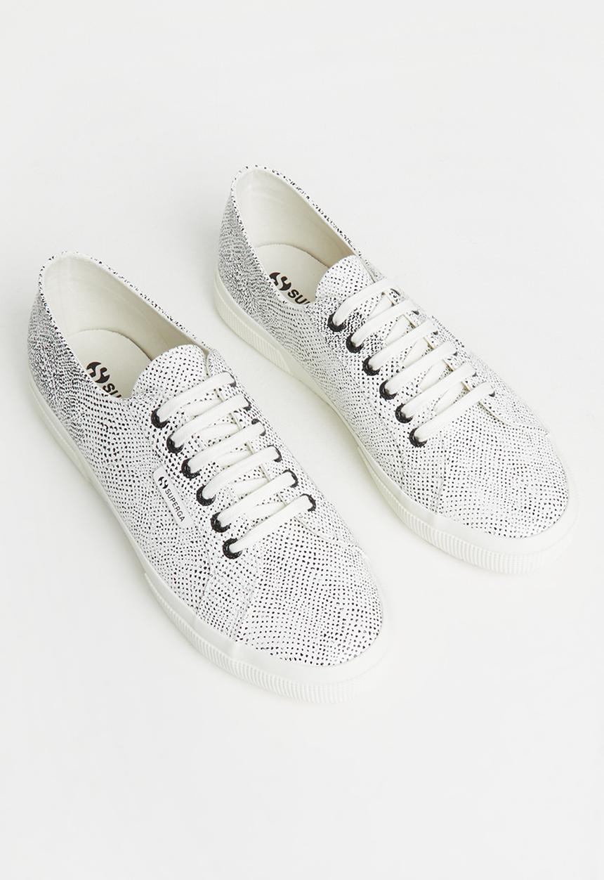 SUPERGA - Superga - a03 white avorio/black snake
