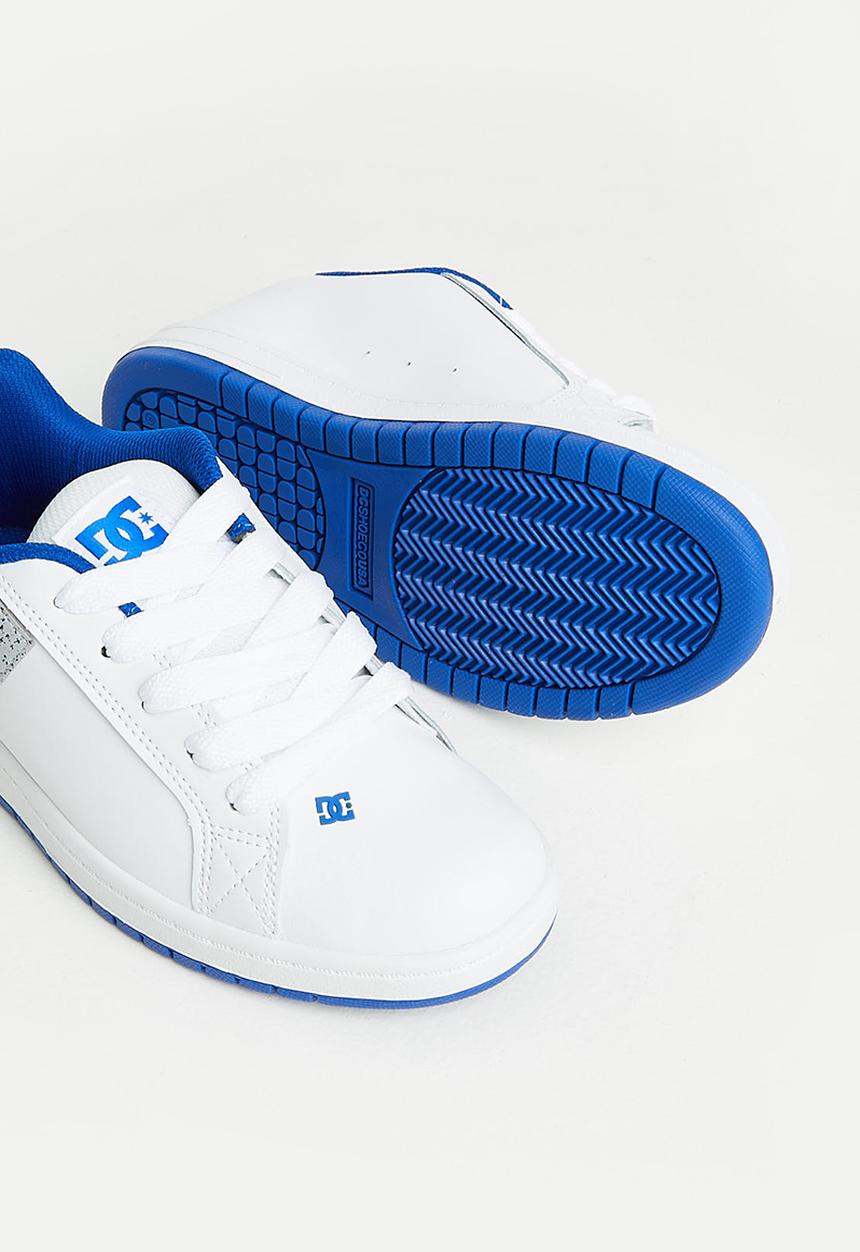 DC - Cupsole show court graffik - white, gret & blue