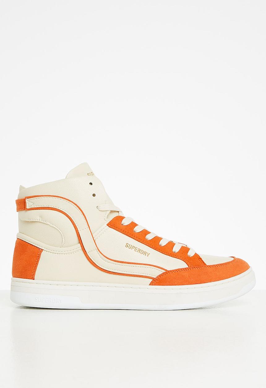 Superdry. - Vegan basket ov high trainer - oatmeal/spiced orange