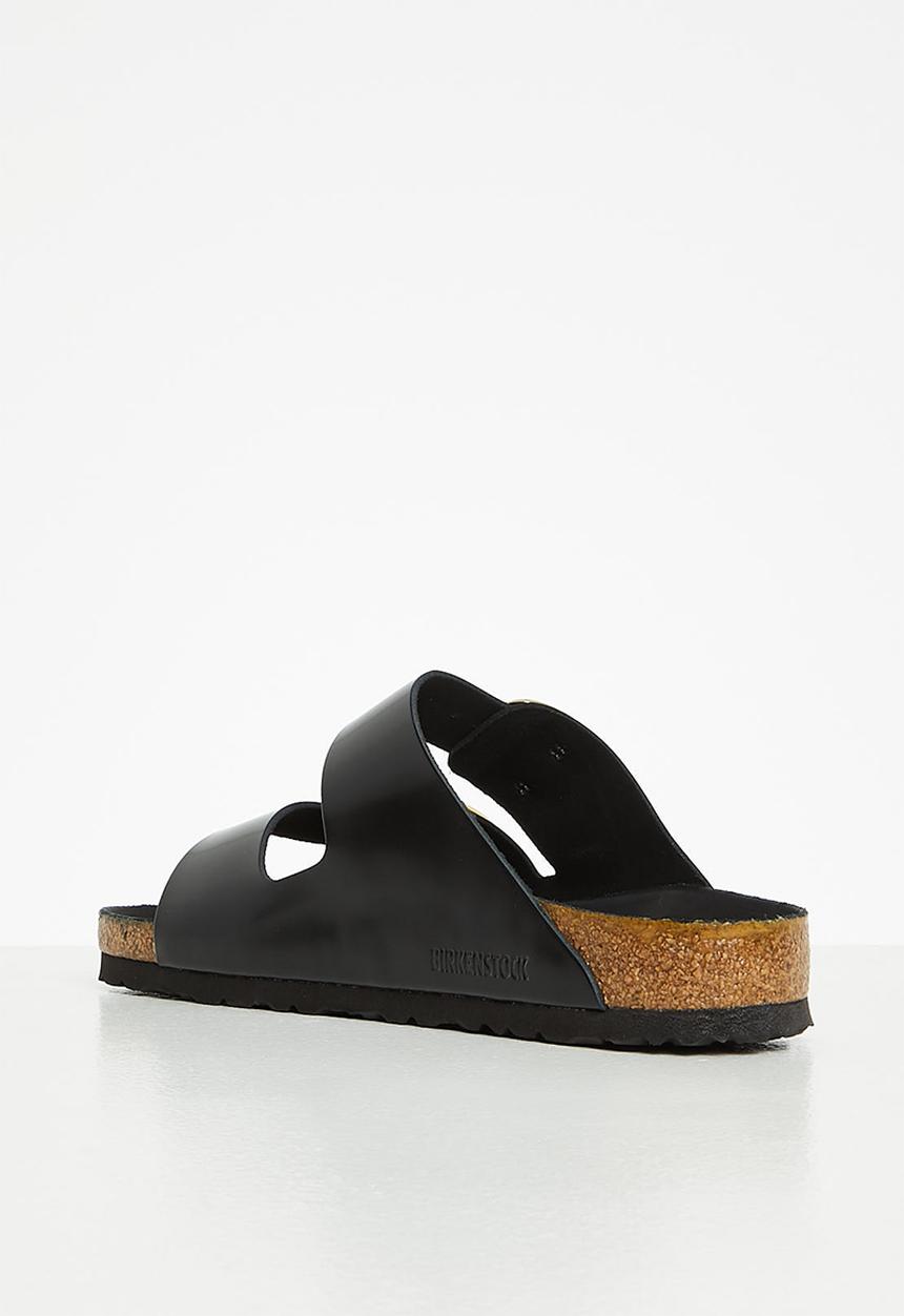 Birkenstock - Arizona bb high shine natural leather regular - black