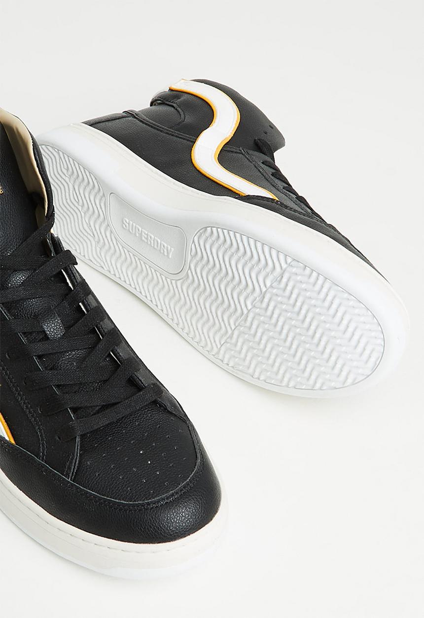 Superdry. - Vegan basket ov high trainer - black/white