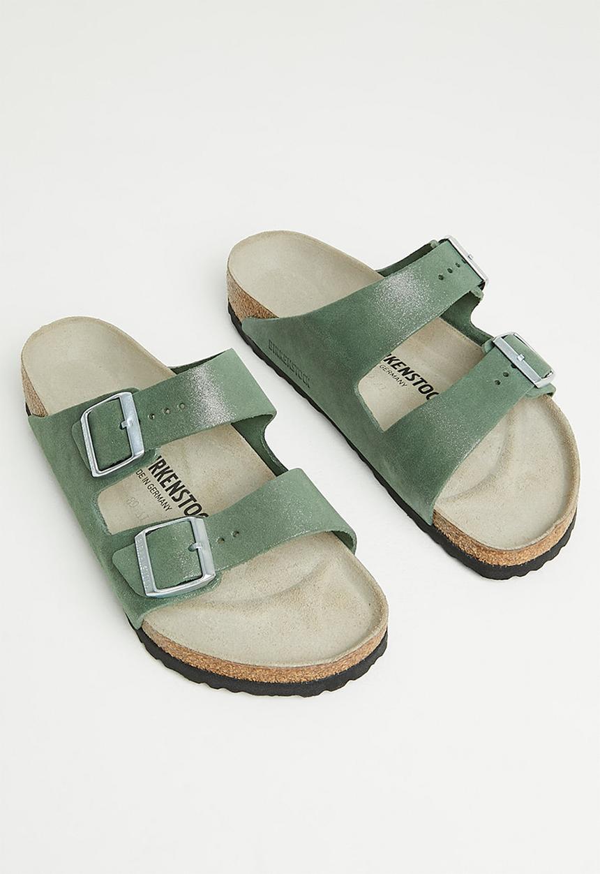 Birkenstock - Arizona shimmer shimmer leather regular - thyme