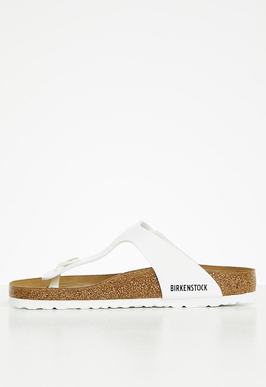 Birkenstock - Gizeh birko-flor patent regular - white