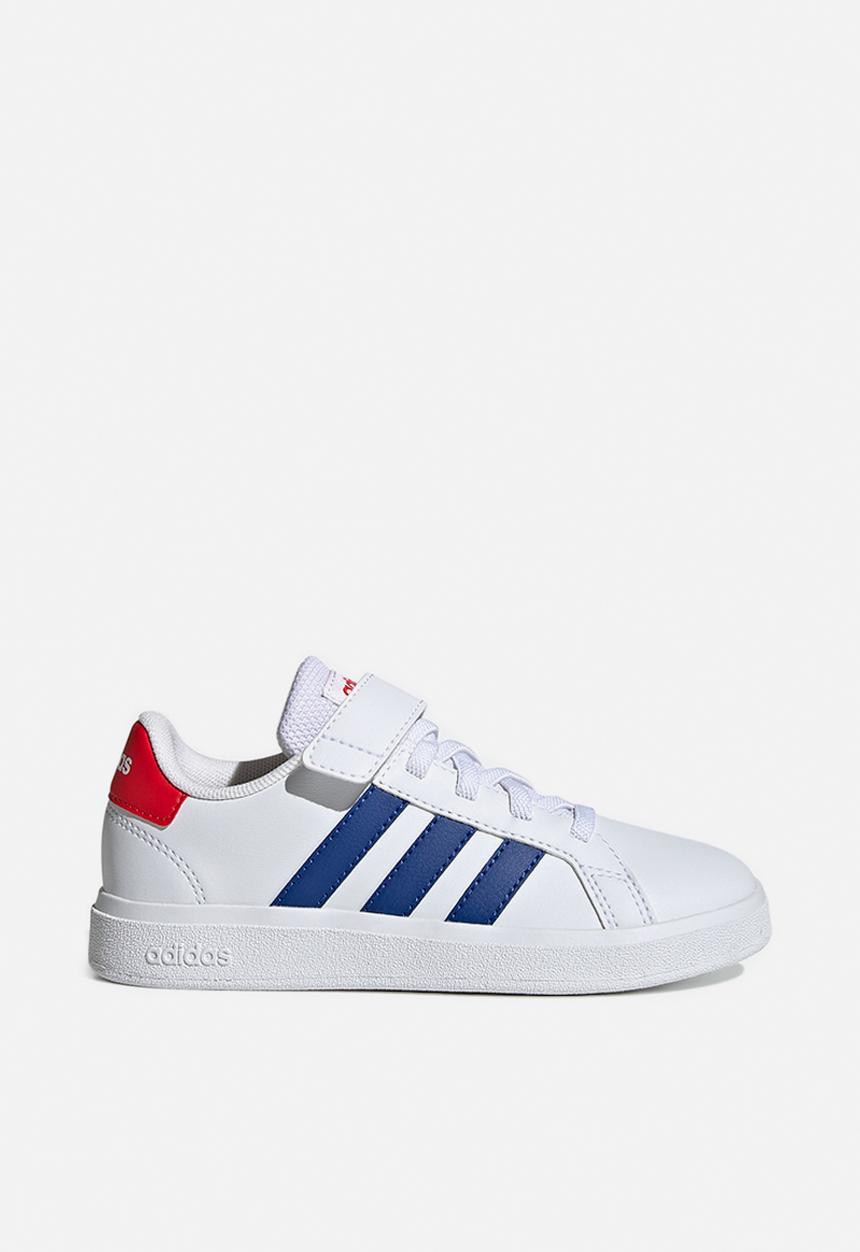 adidas Performance - Grand court 2.0 el k - ftwr white, team royal blue & vivid red