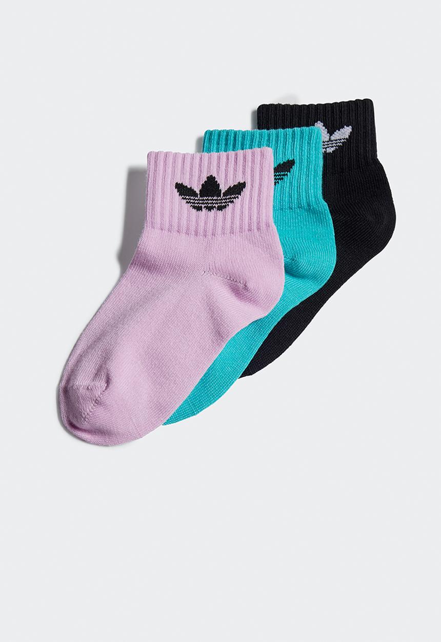 adidas Originals - Kids ankle sock - bliss lilac, semi mint rush & black