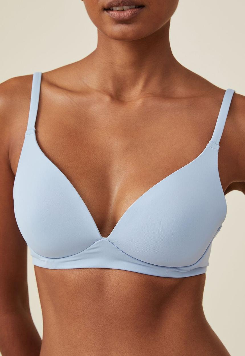 Cotton On - Wirefree everyday t-shirt bra - silky blue