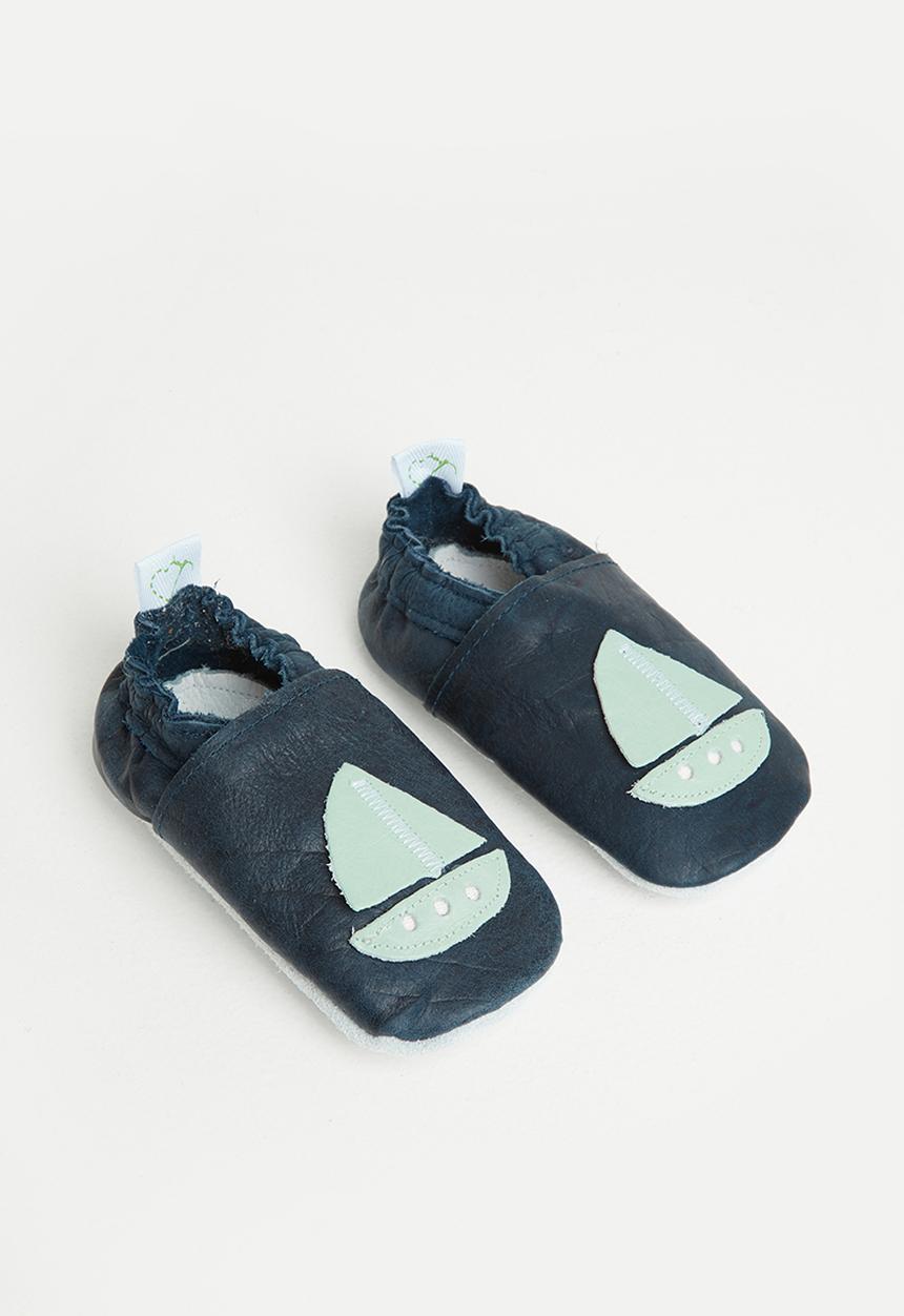Pitta-Patta Shoes - Sail boat boys shoes - navy