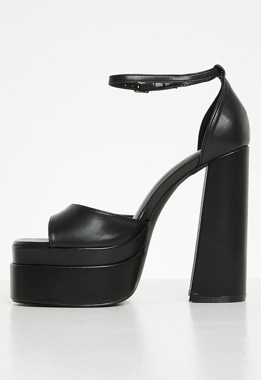 SIMMI London - Robin - 4 platform block heel - black