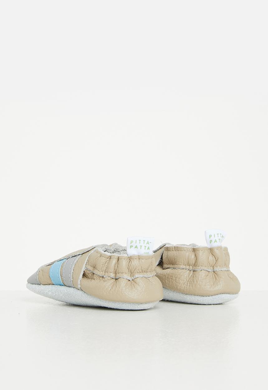Pitta-Patta Shoes - Sporty boys shoes - stone