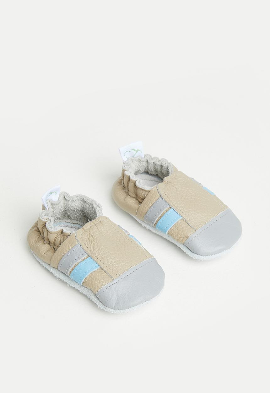 Pitta-Patta Shoes - Sporty boys shoes - stone