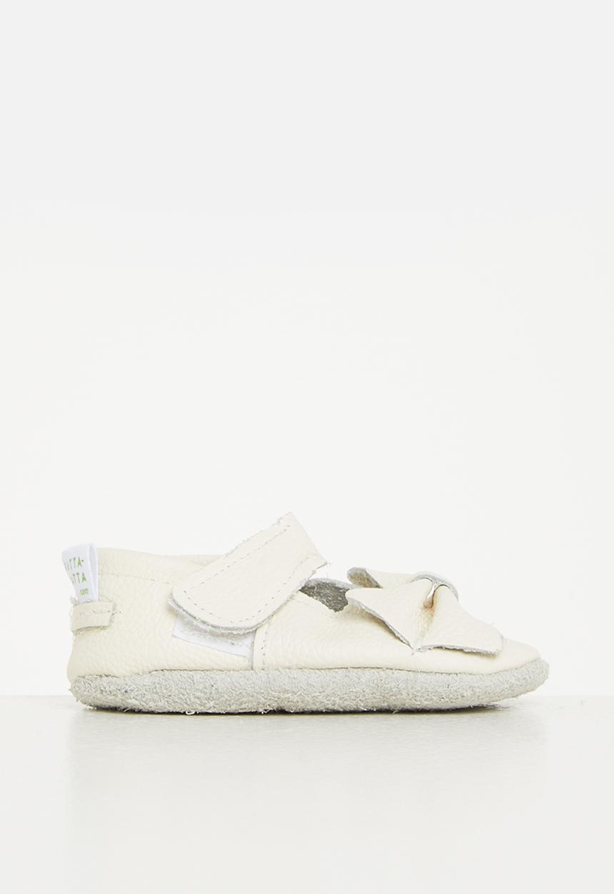 Pitta-Patta Shoes - Baby girls bow pump - ivory