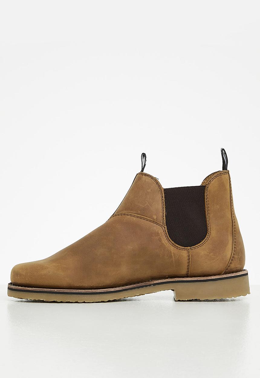 Grasshoppers - Logan leather chelsea boot - dark brown