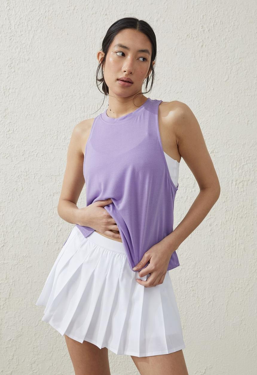 Cotton On - The tank v2 - purple pansy