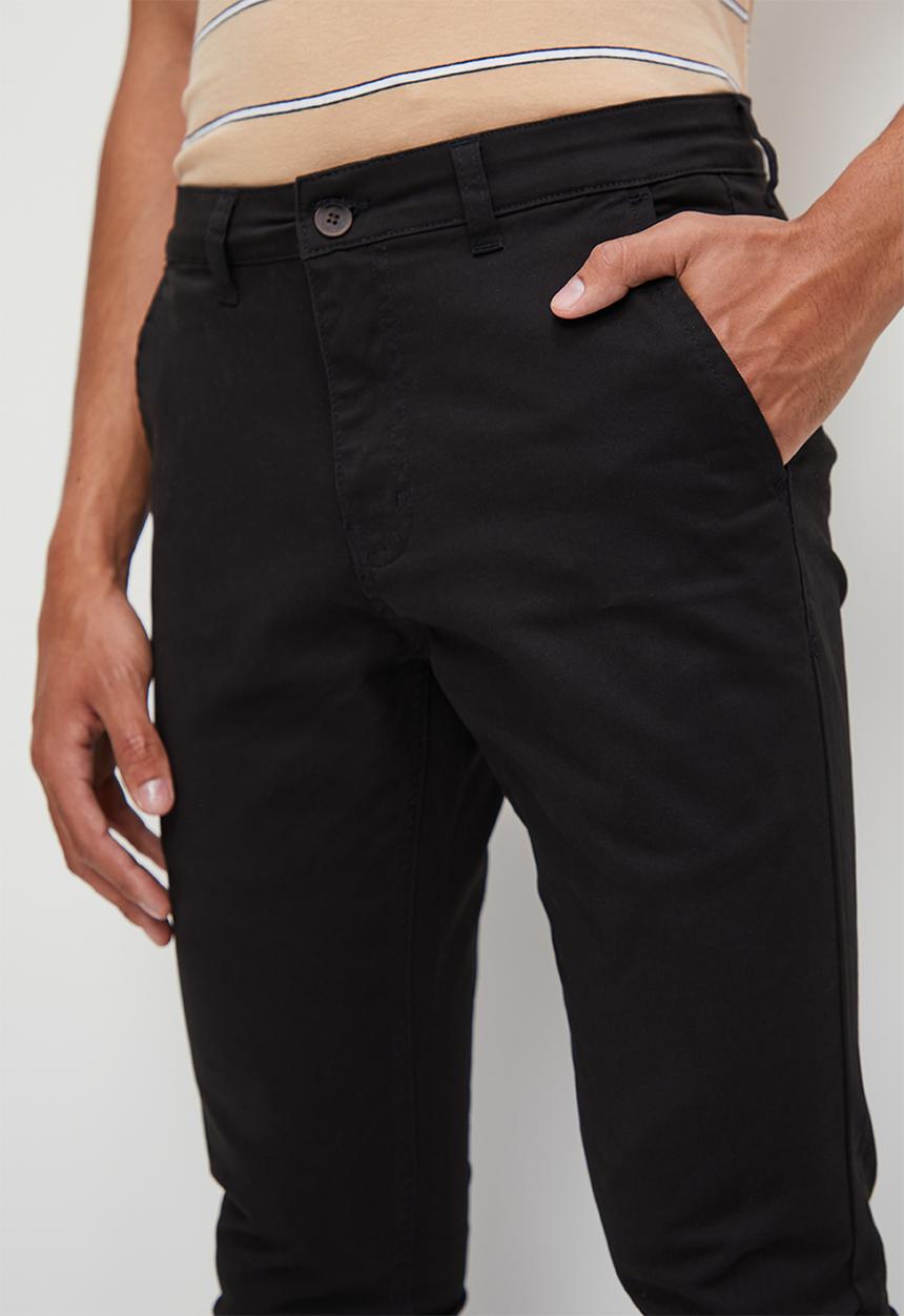 STYLE REPUBLIC - Marshall skinny chino - black