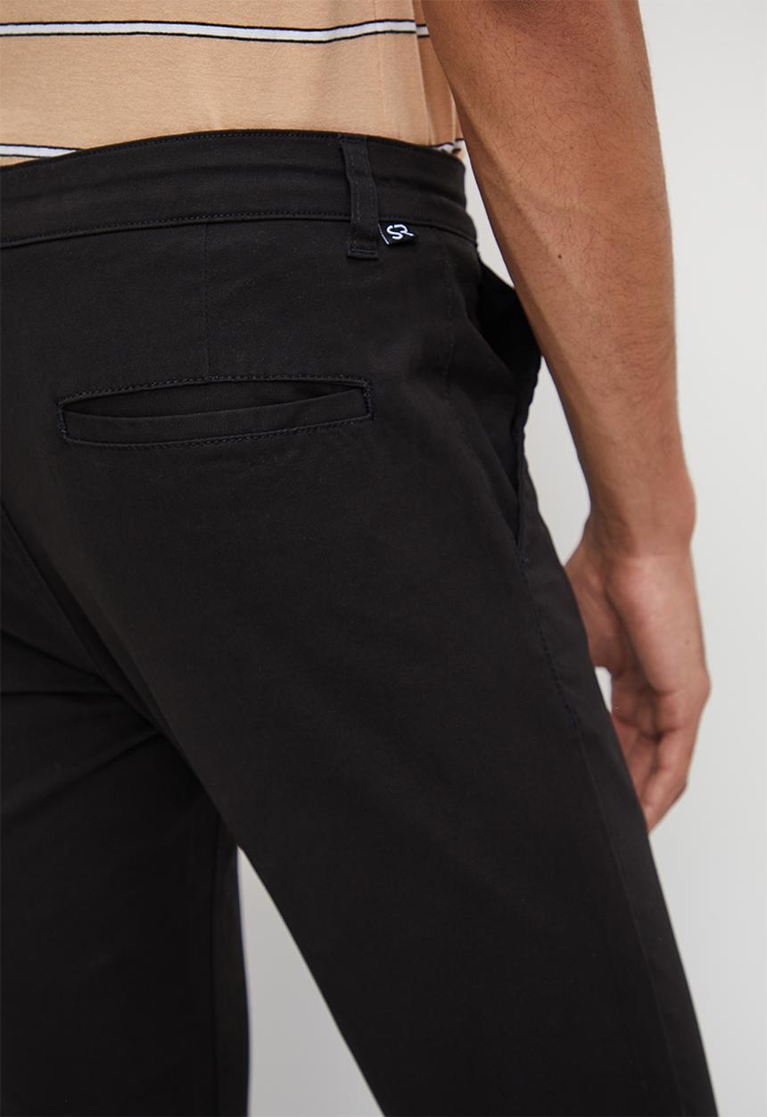 STYLE REPUBLIC - Marshall skinny chino - black