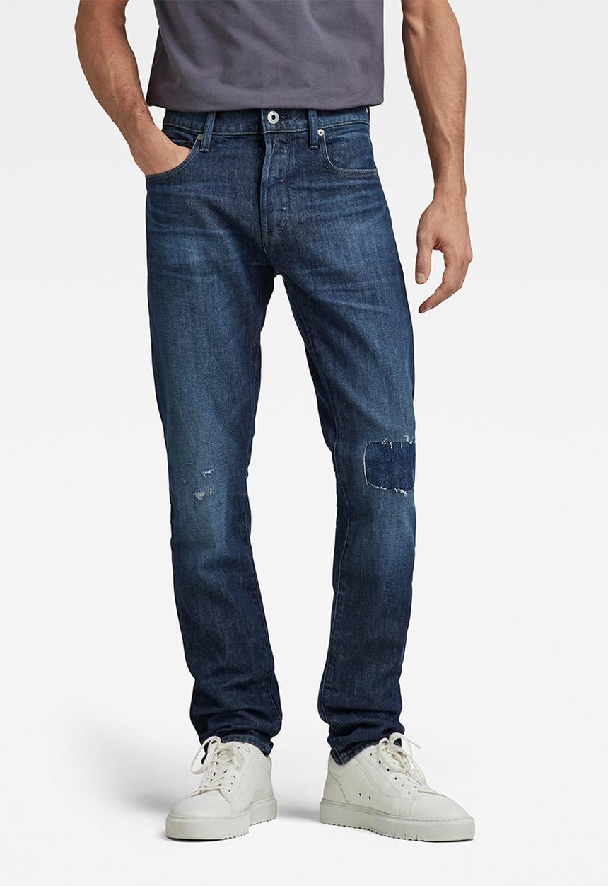 G-STAR - 3301 slim - worn in ocean reef restored