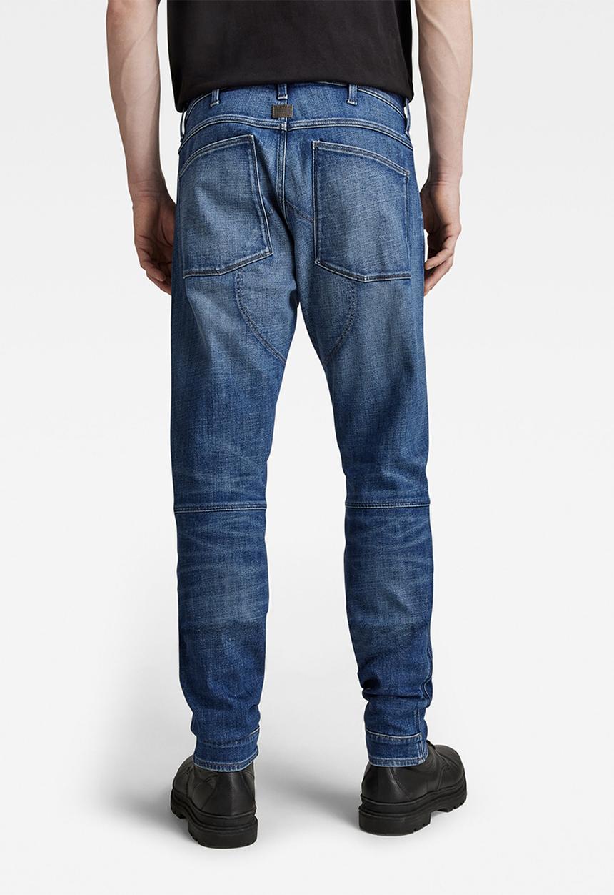 G-STAR - 5620 3d zip knee skinny - faded water