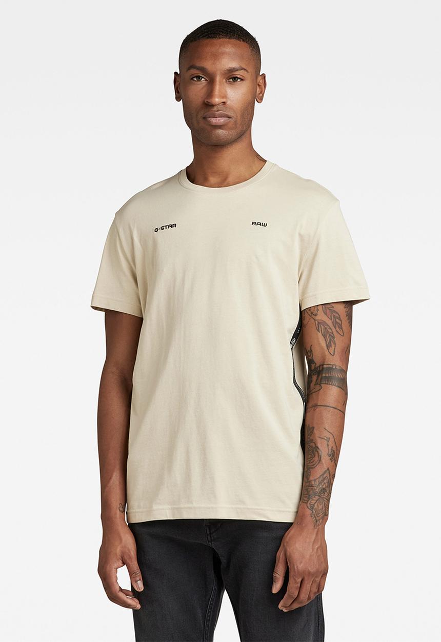 G-STAR - Logo tape r t - brown rice