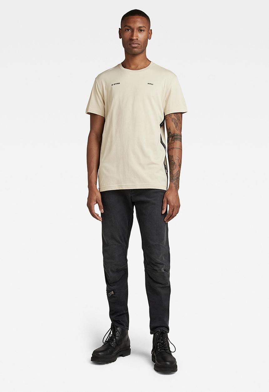 G-STAR - Logo tape r t - brown rice