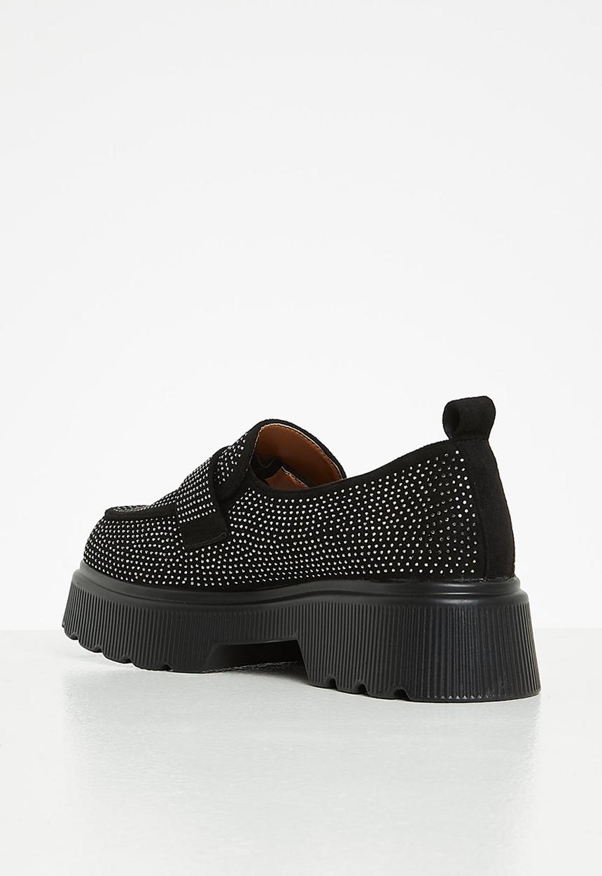 Plum - Heidi chunky loafer - black