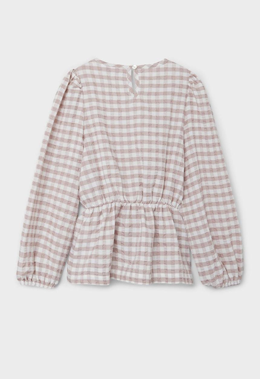 Name It - Girls puff sleeve blouse - beige