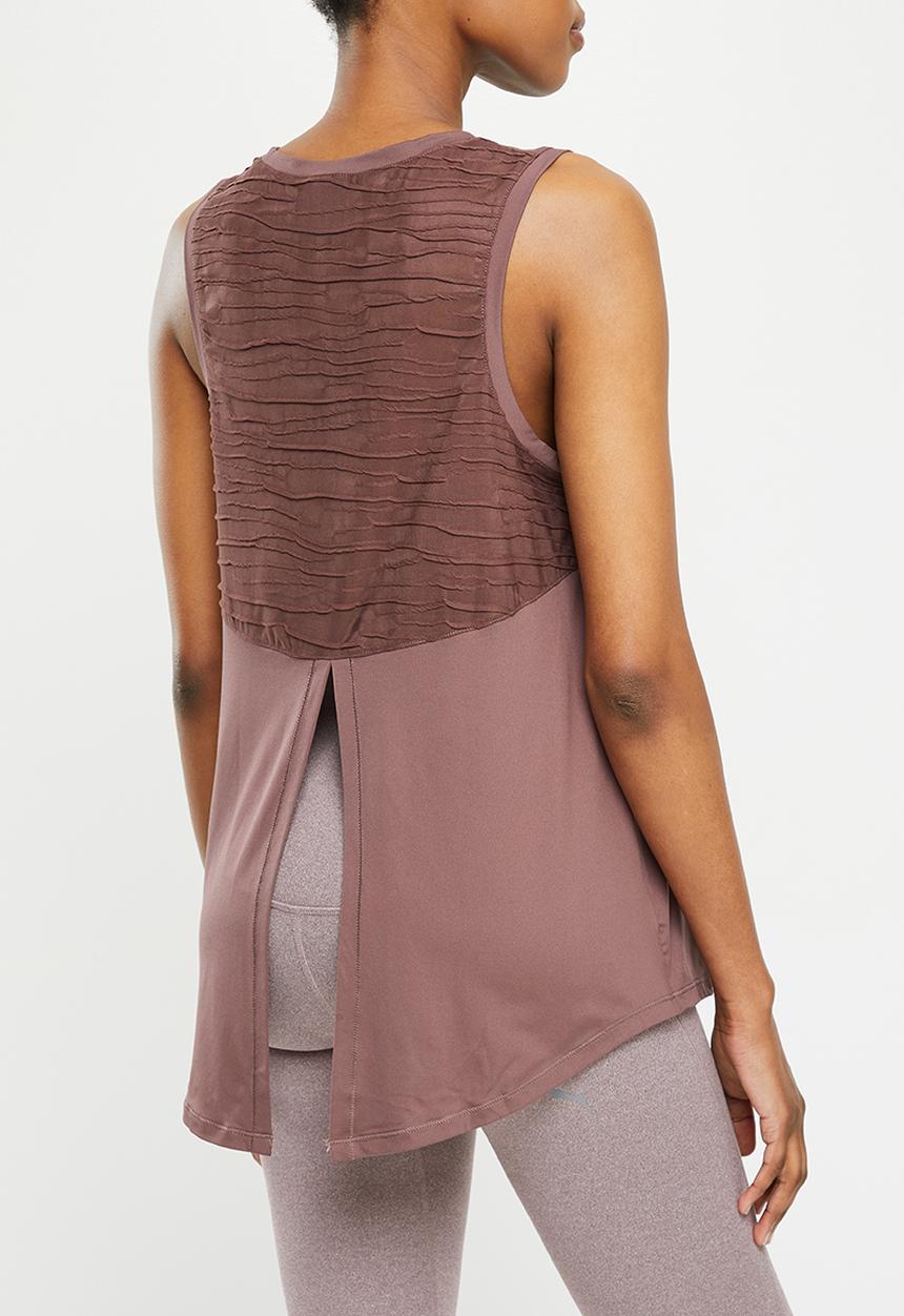 PUMA - Maternity studio trend relaxed tank - dusty plum