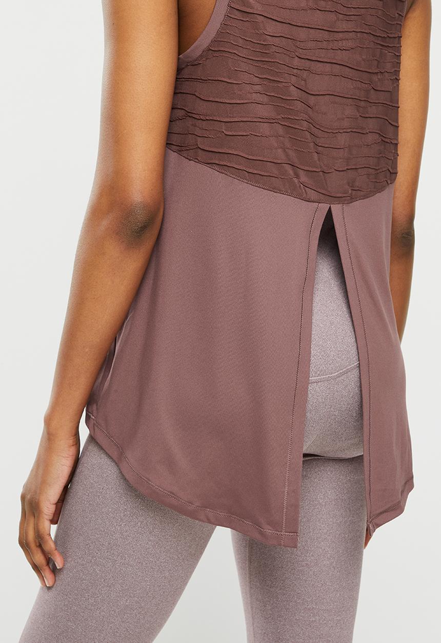 PUMA - Maternity studio trend relaxed tank - dusty plum