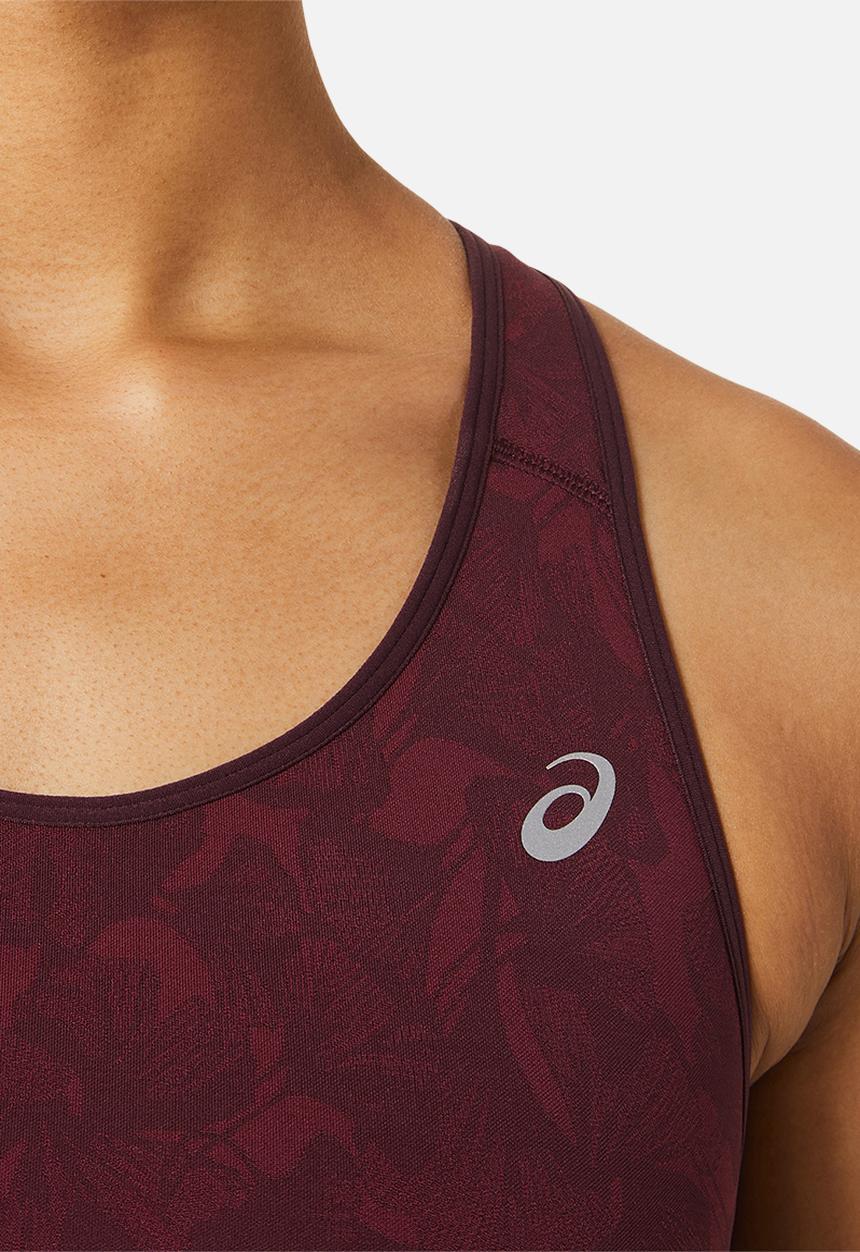 ASICS - Jacquard run bra - deep mars