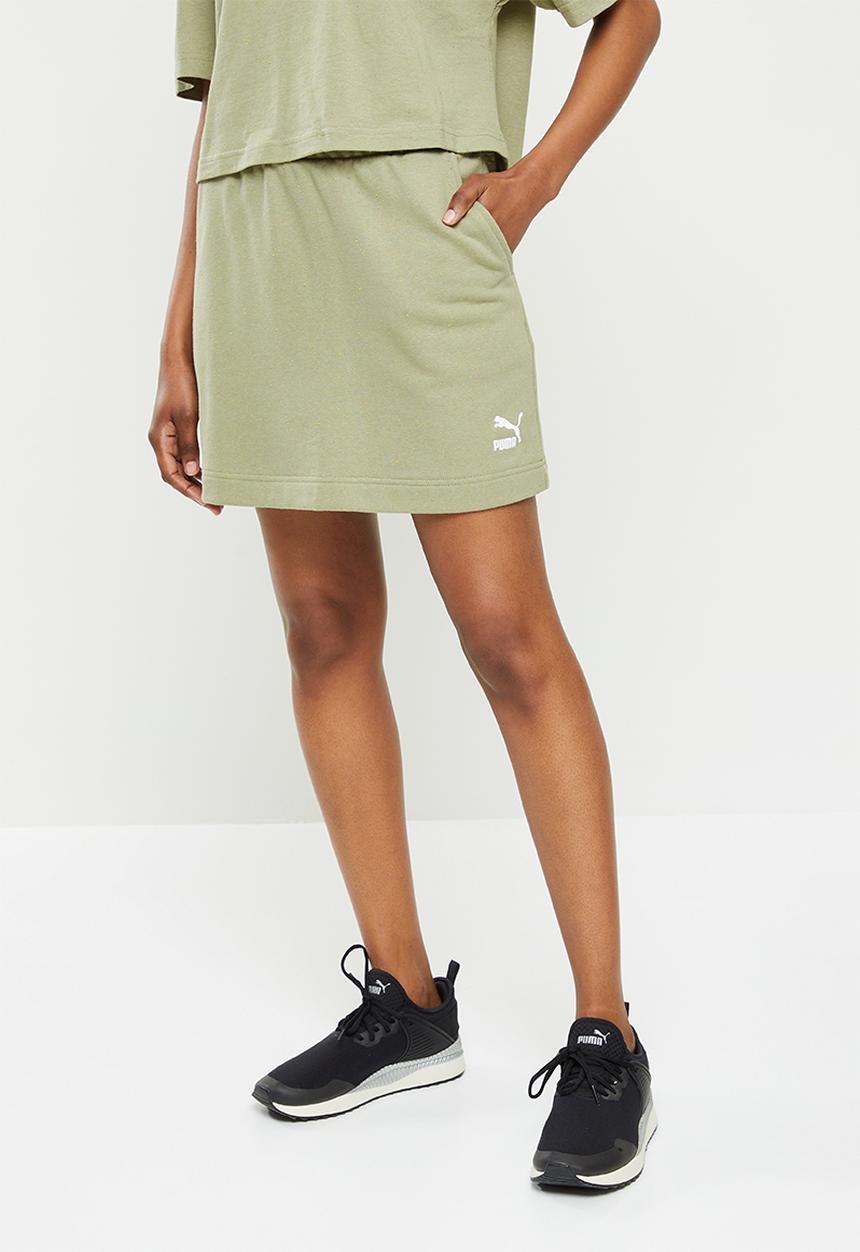 PUMA - Re:collection mini skirt tr - pebble gray heather