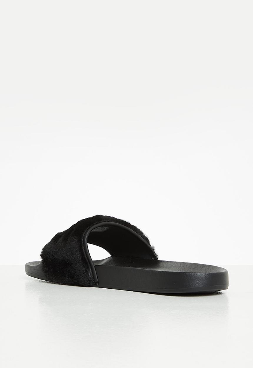 Calvin Klein - Slide fur - black