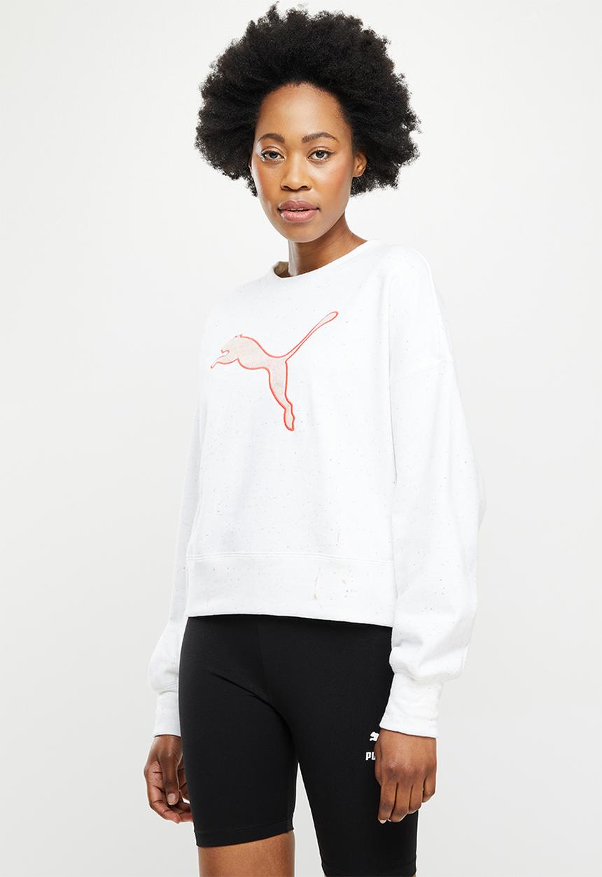 PUMA - Re: collection oversized crew tr - pristine heather
