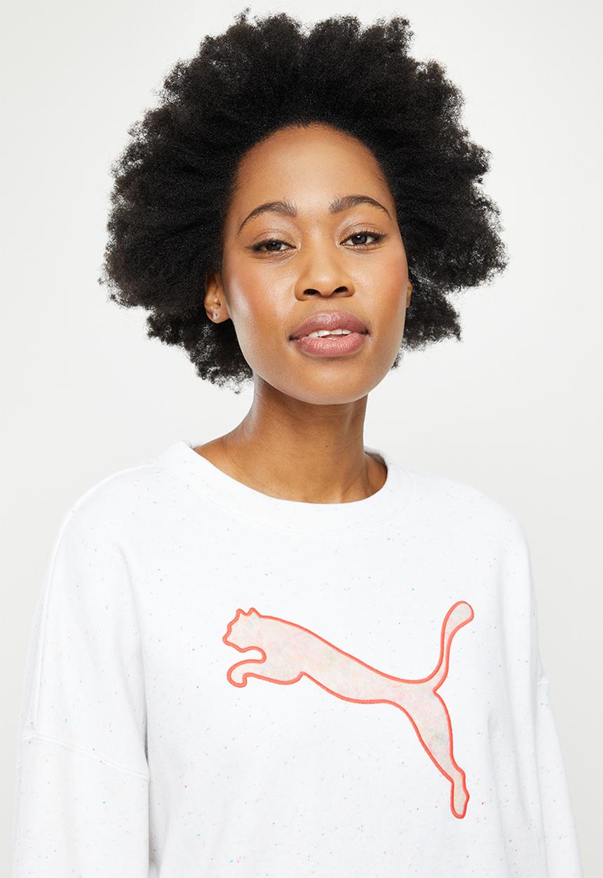 PUMA - Re: collection oversized crew tr - pristine heather