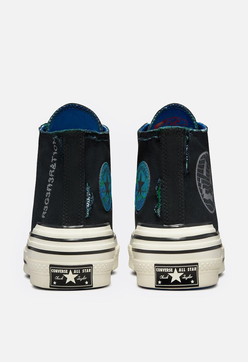 Converse - Chuck 70 hacked heel - black/iron grey/blue