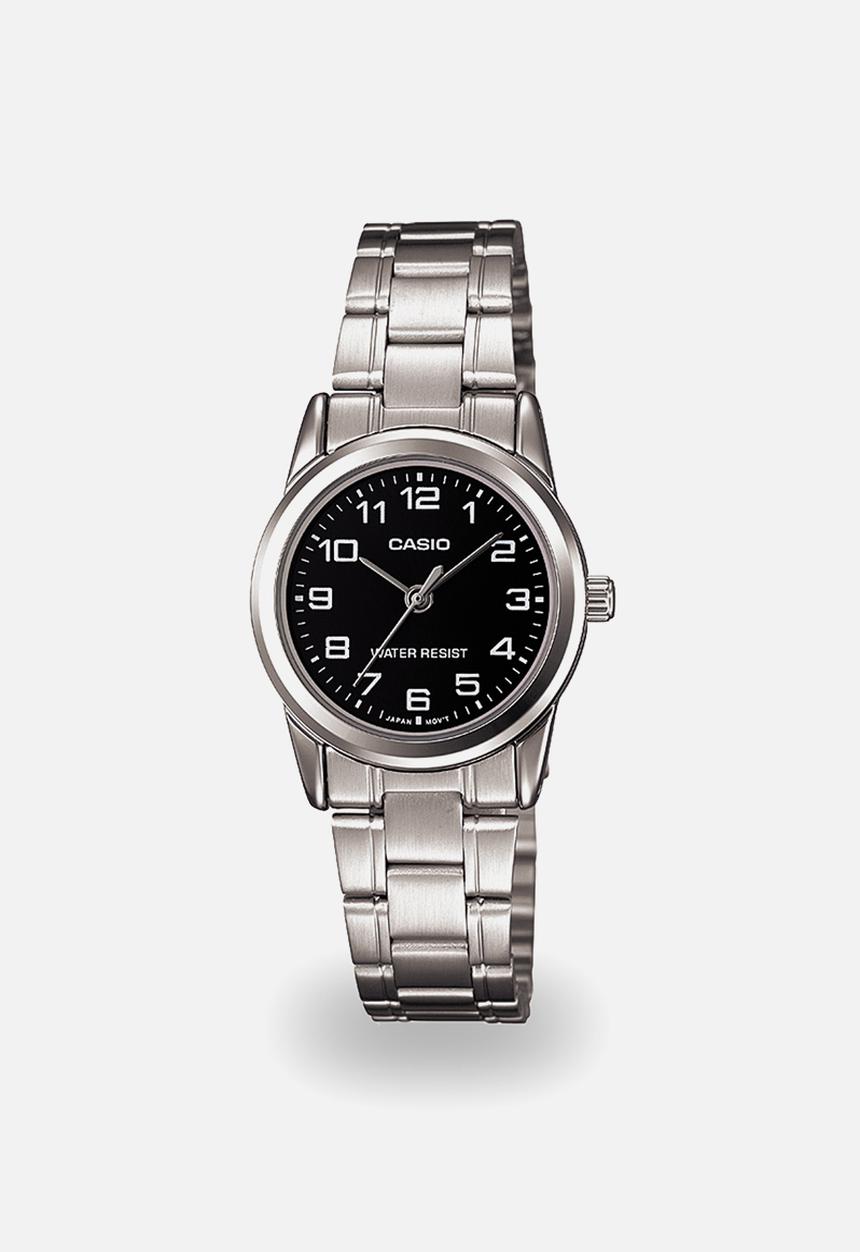 Casio - Analog steel watch - silver & black