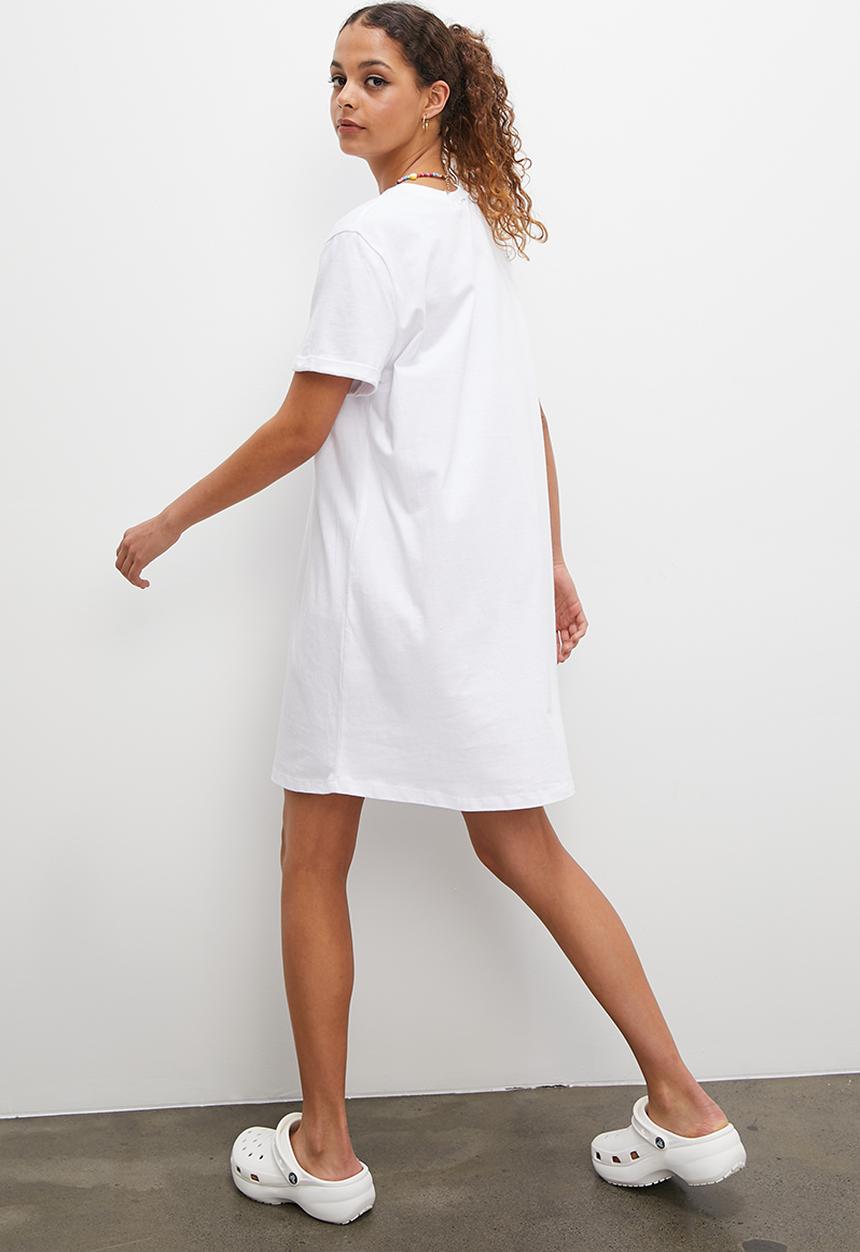 Blake - T-shirt dress mini - white