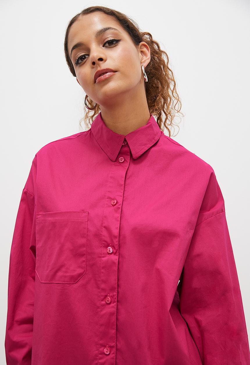 Blake - Oversized shirt - cerise pink