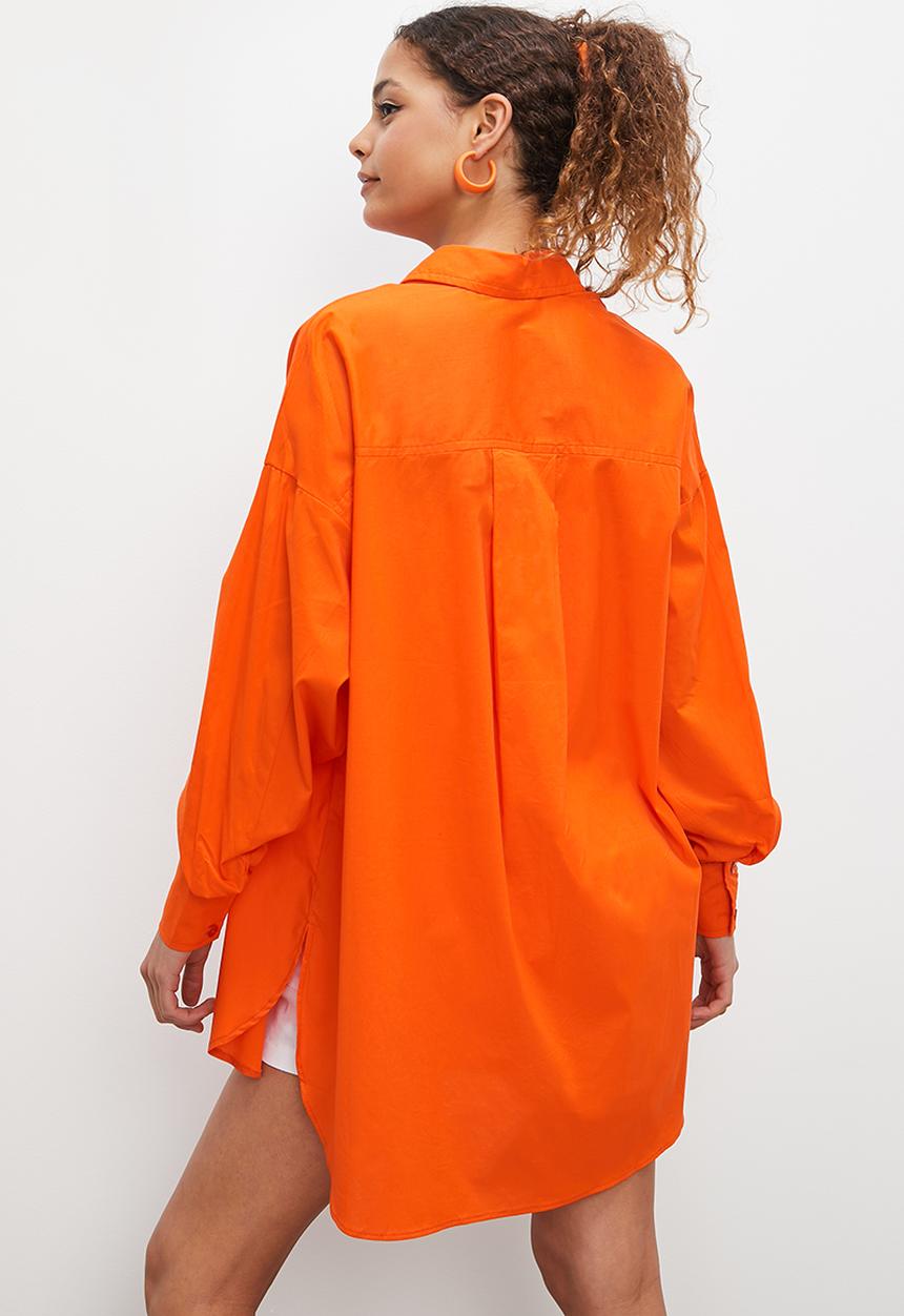 Blake - Oversized shirt - orange