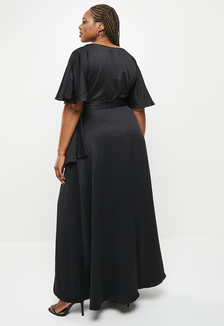 AMANDA LAIRD CHERRY - Plus bakoven dress - black