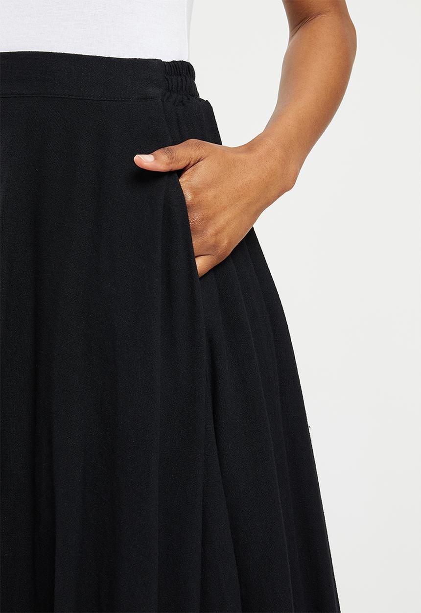 AMANDA LAIRD CHERRY - Kwamashu skirt - black