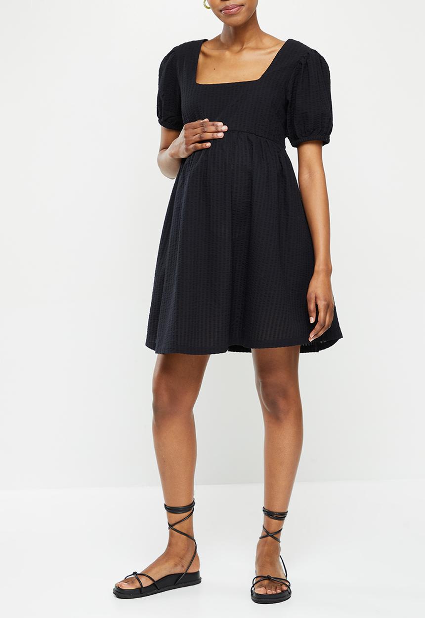 Cotton On - Maternity friendly babydoll mini dress - black