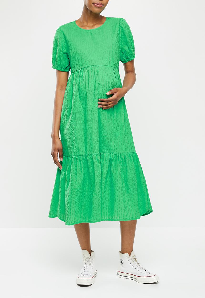 Cotton On - Maternity friendly babydoll midi dress - bright green