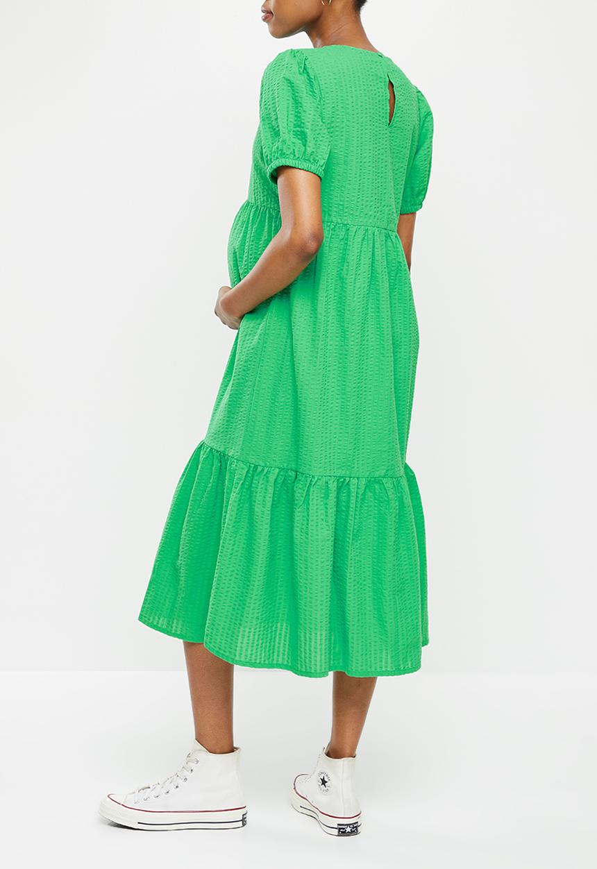 Cotton On - Maternity friendly babydoll midi dress - bright green