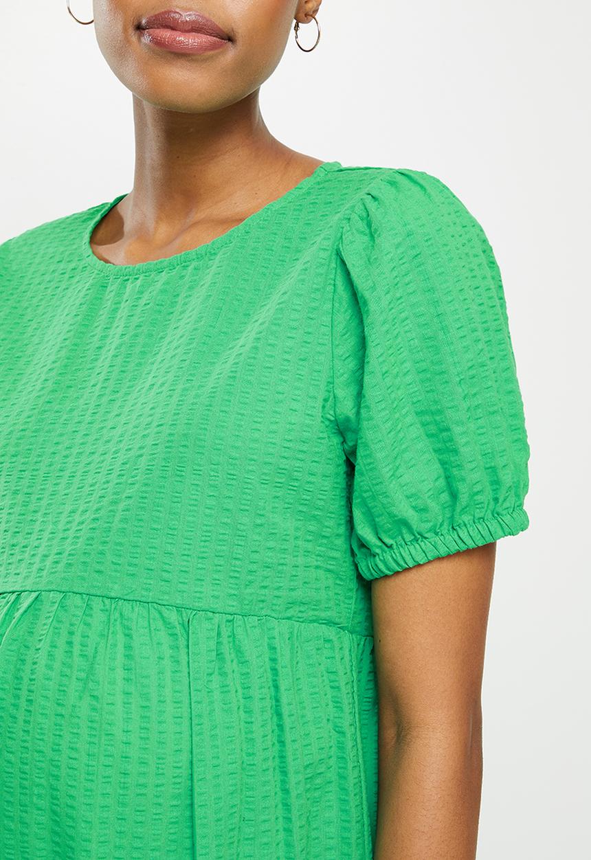 Cotton On - Maternity friendly babydoll midi dress - bright green
