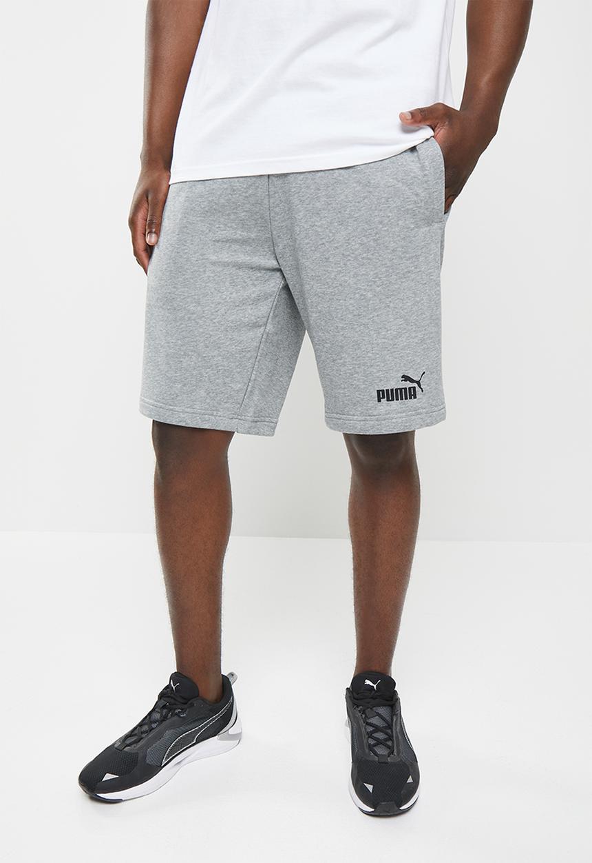 PUMA - Puma power logo shorts 10" tr - medium gray heather