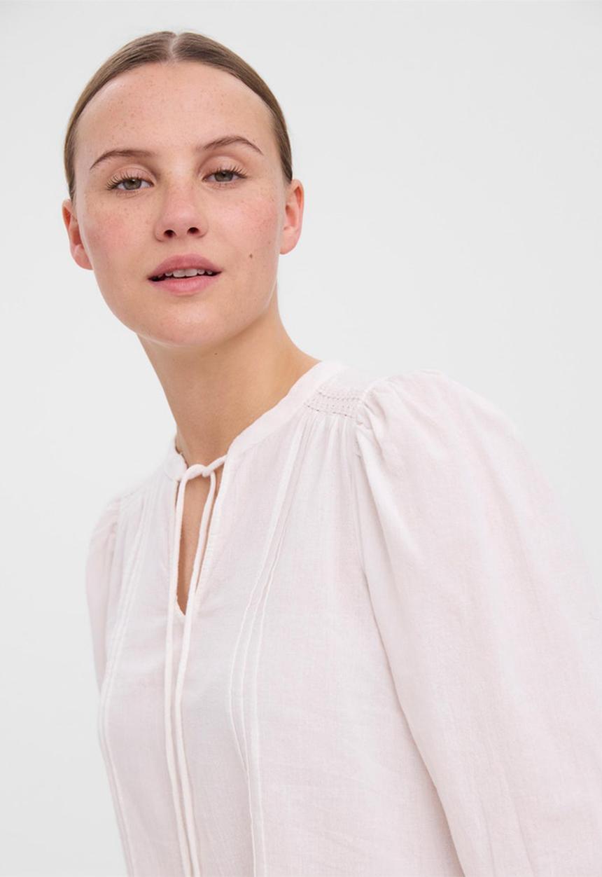 Vero Moda - Pretty 3/4 tunic - snow white