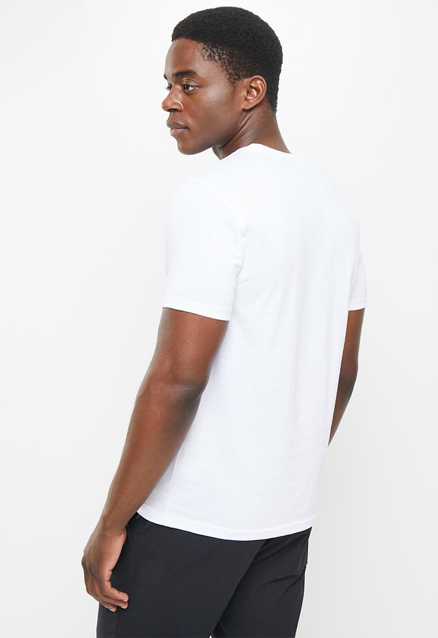 POLO - Men heritage printed tee - white