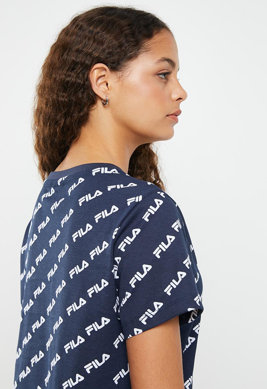 FILA - Michaela T-shirt dress - peacoat aop